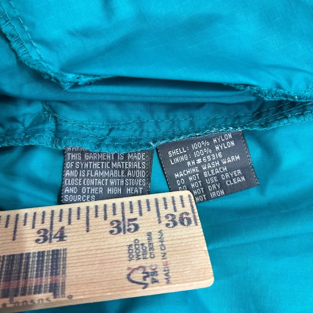 Sierra Sport Vintage 90s‎ Colorblock Windbreaker Teal Purple XL Hooded Jacket
